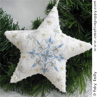 Frosty star (Xmas ornament) &lt;br&gt; FAB136-PRT