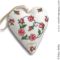 Sweet Roses heart &lt;br&gt; FAB142-PRT