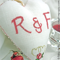Sweet Roses heart <br> FAB142-PRT