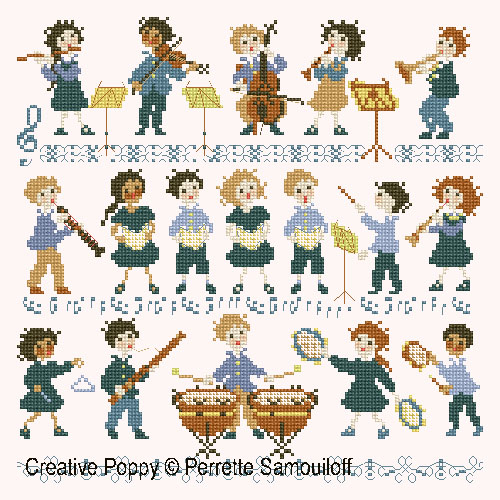 The little orchestra (large pattern) <br> PER147-PRT