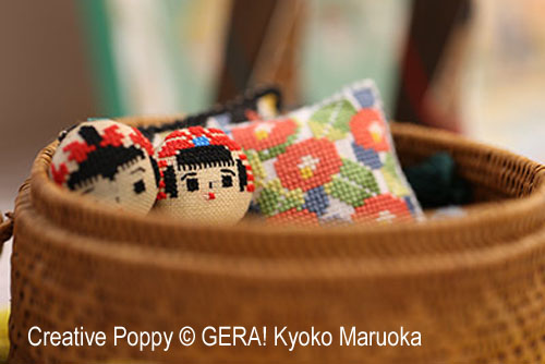 5 Kokeshi dolls (Chart & Tutorial)  <br> GER154-PRT