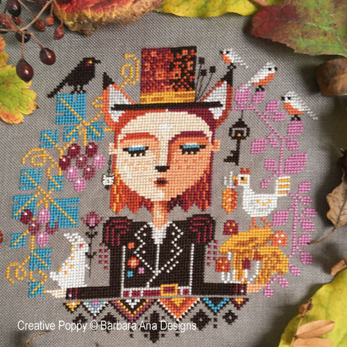 Bountiful Dreams cross stitch pattern by Barbara Ana Designs