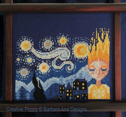 Dreaming of Van Gogh cross stitch pattern by Barbara Ana designs