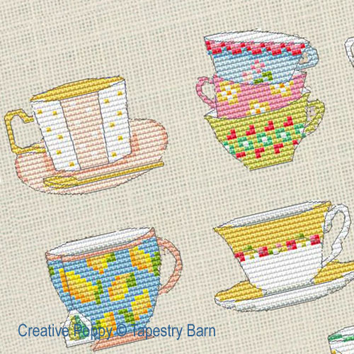 Time for Tea - 8 Teacup motifs<br> TAB133-PRT - 8 pages