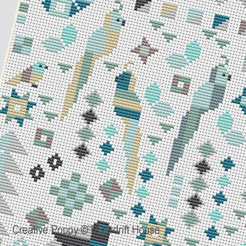 YYY cross stitch pattern by Riverdrift House, zoom 3