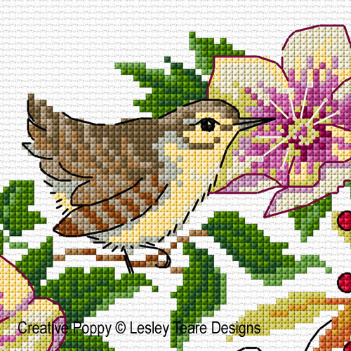 Winter Bird Wreath  <br> LJT486-PRT