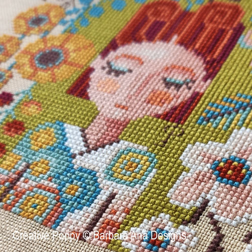 Garden of Dreams cross stitch pattern by Barbara Ana designs