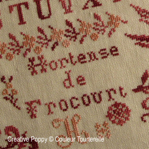 Hortense de Frocourt 1887  - Reproduction Sampler<br> CLT126-PRT