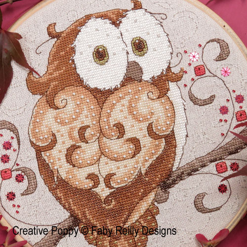 Sparkly Owl Hoop <br> FAB265-PRT