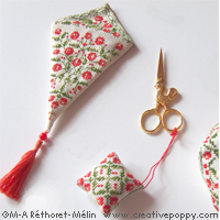 Red cherries Needlework accessories  <br> MAR150-PRT