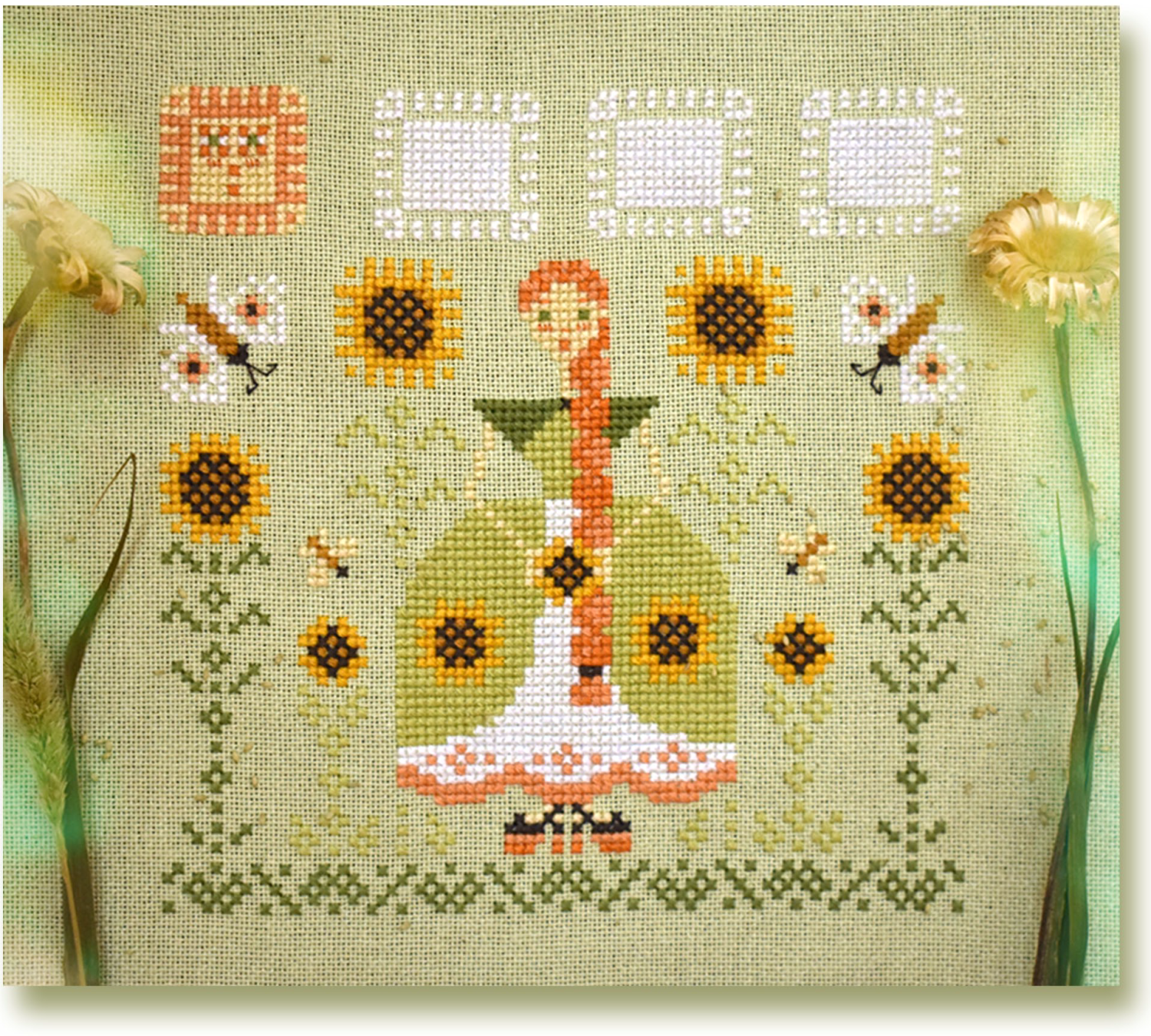 Miss Sunflower (small pattern) <br> KSP105-PRT