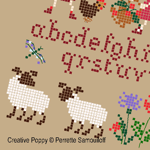 Happy childhood collection: The sheep (small pattern)<br> PER030-PRT