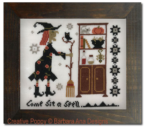 Witchy Pantry cross stitch pattern by Barbara Ana Designs
