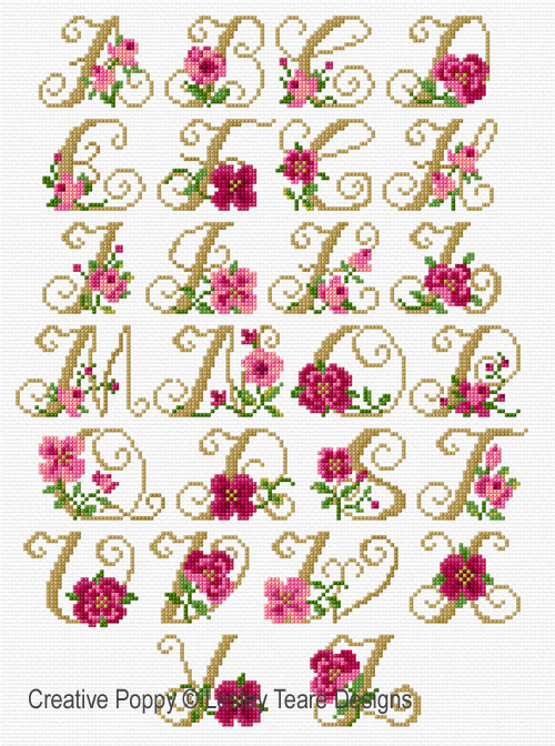 Alphabet - Roses &lt;br&gt; LJT516-PRT