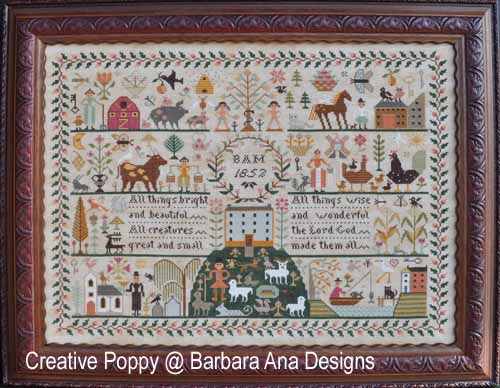 All Creatures Great and Small cross stitch pattern by Barbara Ana Designs