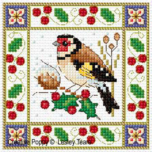 Christmas Birds (mini motifs or cards) <br> LJT321-PRT