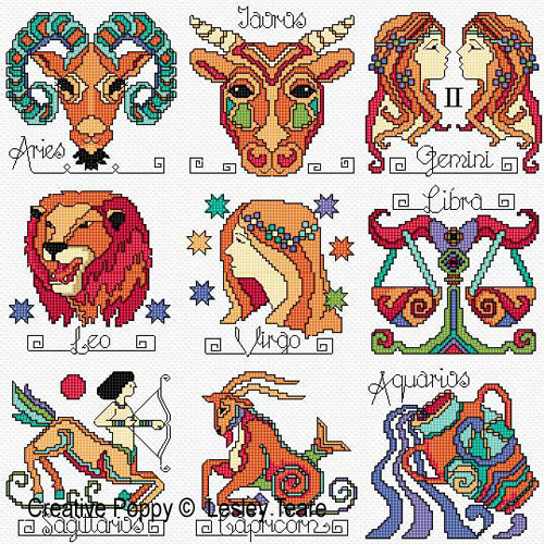 Zodiac Signs &lt;br&gt; LJT327-PRT