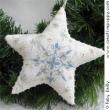 Frosty star (Xmas ornament) <br> FAB136-PRT