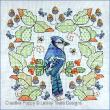 Blue Jay amongst Oak leaves <br> LJT649-PRT