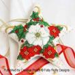 Christmas Rose Star Ornament <br> FAB190-PRT