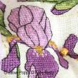 Purple Iris Biscornu  <br> FAB204-PRT