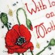 Mother's Day card to cross stitch - Poppy series <br> FAB180-PRT