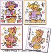 Teddy cards for girls <br> LJT203-PRT