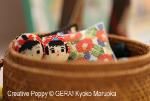 5 Kokeshi dolls (Chart & Tutorial)  <br> GER154-PRT