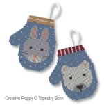 Polar Mittens (Christmas Ornaments)<br> TAB135-PRT - 6 pages