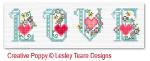 Floral hearts ABC  <br> LJT517-PRT