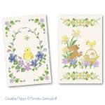 Easter motifs - Easter chick, Surprise encounter, The newly hatched chick <br> PER287-PRT