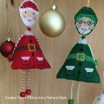 Fun Christmas characters (set of 3 hanging ornaments)  <br> MAR171-PRT