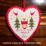 Happiness, Peace and Love Ornament  <br> MAR160-PRT