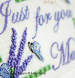 Mother\'s Day card to cross stitch - lavender <br> FAB178-PRT
