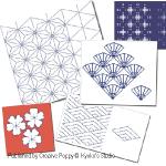 The Cross stitch notebooks: 10 traditional Japanese motifs  <br> KKS103-PRT