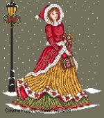 Victorian Christmas Lady <br> SWA112-PRT