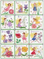 12 Monthly Birthday Fairies - Greeting cards &lt;br&gt; LJT147-PRT