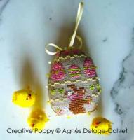 Little Easter bunnies - 4 small ornament motifs  &lt;br&gt; ADC106-PRT