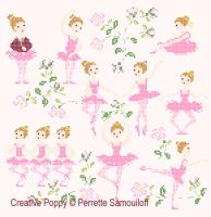 Perrette Samouiloff - The Ballet dance lesson  (cross stitch pattern)