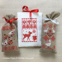Small Christmas Gift Bags - Birds, Geese, Deer and Squirrel&lt;br&gt; PER275-PRT